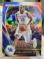 Karl-Anthony Towns 2021-22 Panini Prizm Draft Picks Red White Blue Prizm Series Mint Card #67
