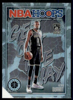 Kevin Durant 2019 2020 Panini Hoops Premium Stock Get Out the Way Holo Mint Card #9
