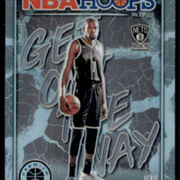 Kevin Durant 2019 2020 Panini Hoops Premium Stock Get Out the Way Holo Mint Card #9