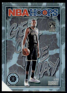 Kevin Durant 2019 2020 Panini Hoops Premium Stock Get Out the Way Holo Mint Card #9