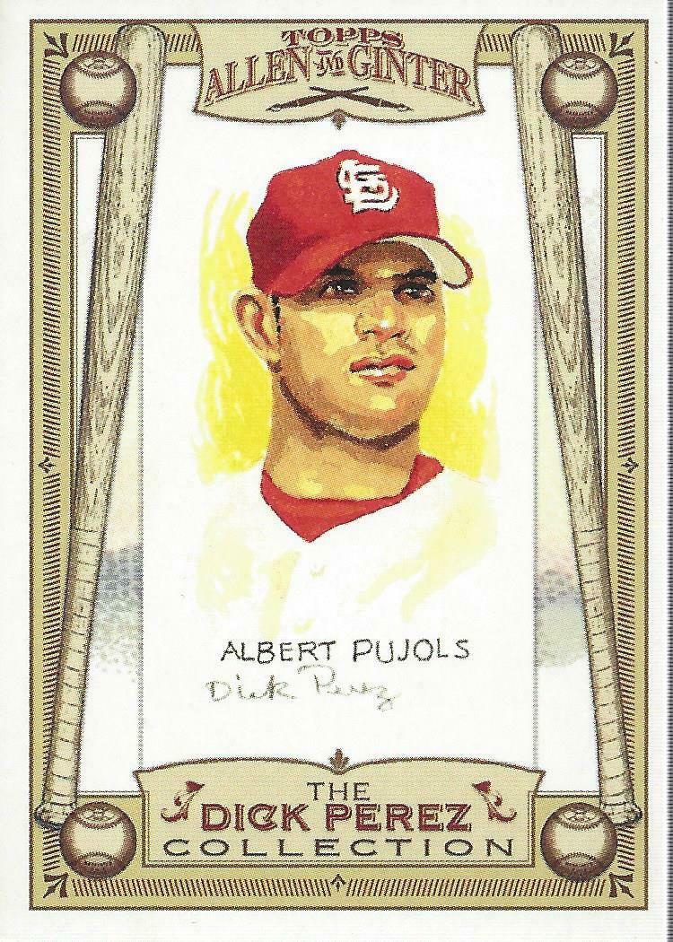 Albert Pujols 2006 Topps Allen and Ginter's Dick Perez Sketches Series Mint Card  #26