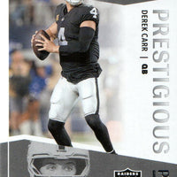 Derek Carr 2022 Panini Prestige Prestigious Pros Mint Card  #PP-5