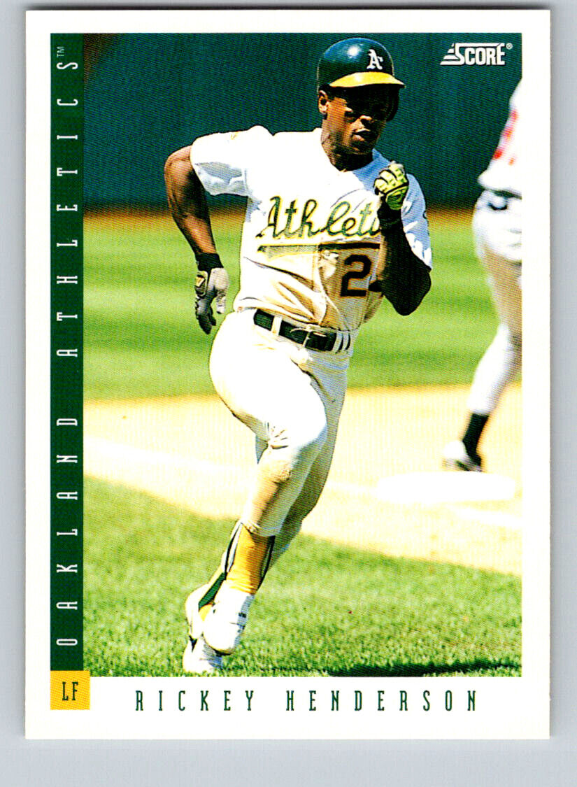 Rickey Henderson 1993 Score Series Mint Card ##71