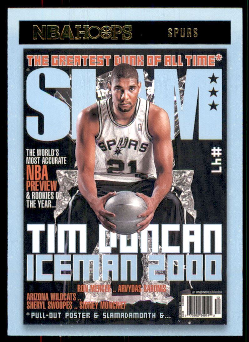 Tim Duncan 2020 2021 NBA Hoops SLAM Magazine Cover Mint Card #8