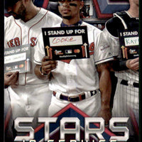 Francisco Lindor 2021 Topps Stars In Service Series Mint Card #SIS-22