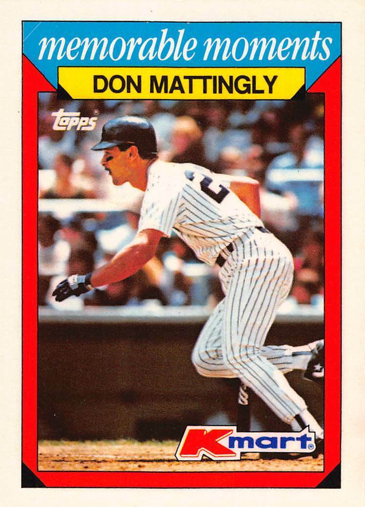 Don Mattingly 1988 Topps Kmart Memorable Moments Series Mint Card #15