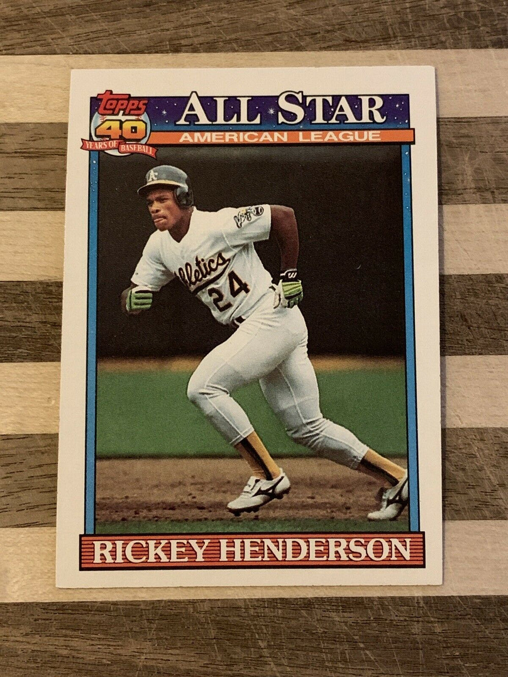 Rickey Henderson 1991 Topps Micro All Star Series Mint Card #391