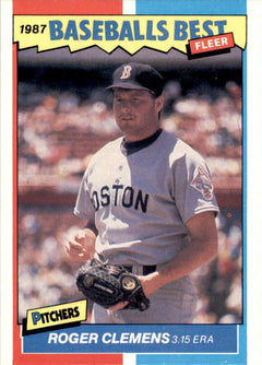 Roger Clemens 1986 Fleer Baseball's Best Pitchers Card #7 Boston Red Sox