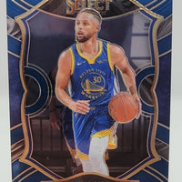 Stephen Curry 2020 2021 Panini Select Concourse Blue Series Mint Card #57