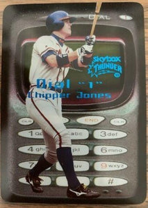 Chipper Jones 1999 Skybox Thunder Dial 1 Series Mint Card #1