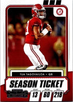 Tua Tagovailoa 2021 Panini Contenders Draft Season Ticket Series Mint Card #25
