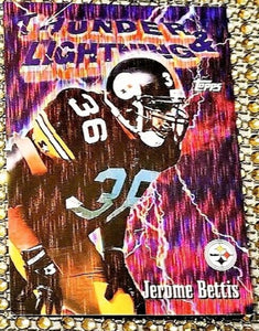 Jerome Bettis 1997 Topps Season's Best Thunder and Lightning Series Mint Card #8