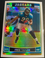 Fred Taylor 2006 Topps Chrome Refractor Series Mint Card #33
