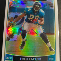 Fred Taylor 2006 Topps Chrome Refractor Series Mint Card #33