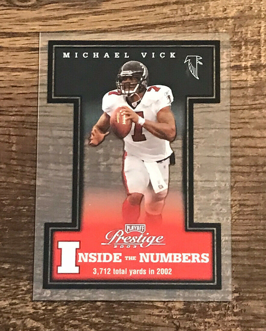 Michael Vick 2003 Playoff Prestige Inside the Numbers Series Mint Card