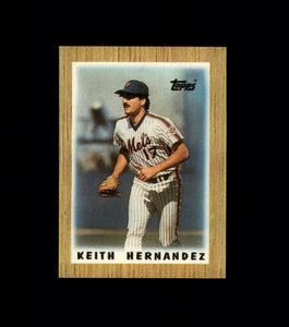 Keith Hernandez 1987 Topps Mini Major League Leaders Series Card #24