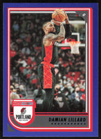 Damian Lillard 2022 2023 Panini Hoops Blue Series Mint Card #208
