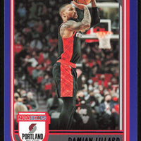 Damian Lillard 2022 2023 Panini Hoops Blue Series Mint Card #208