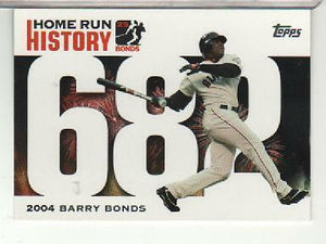 Barry Bonds 2006 Topps Home Run History Series Mint Card #BB-682