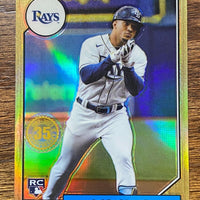 Wander Franco 2022 Topps Chrome 1987 35th Anniversary Refractor Series Mint Rookie Card  #87BC-13