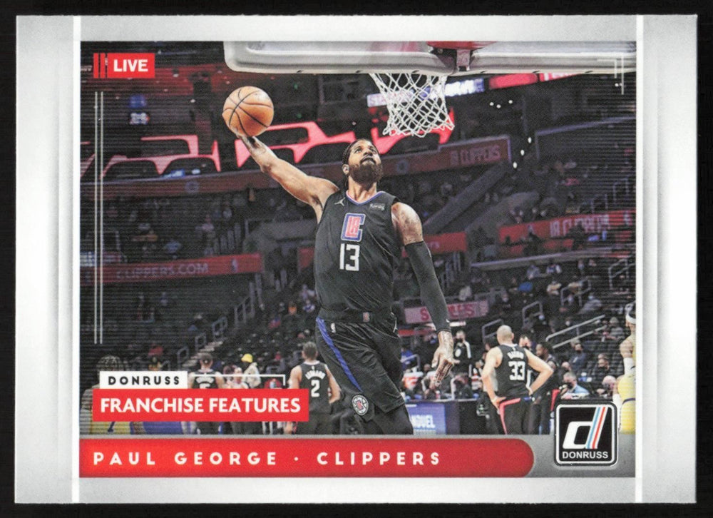 Paul George 2021 2022 Panini Donruss Franchise Features Series Mint Card #10