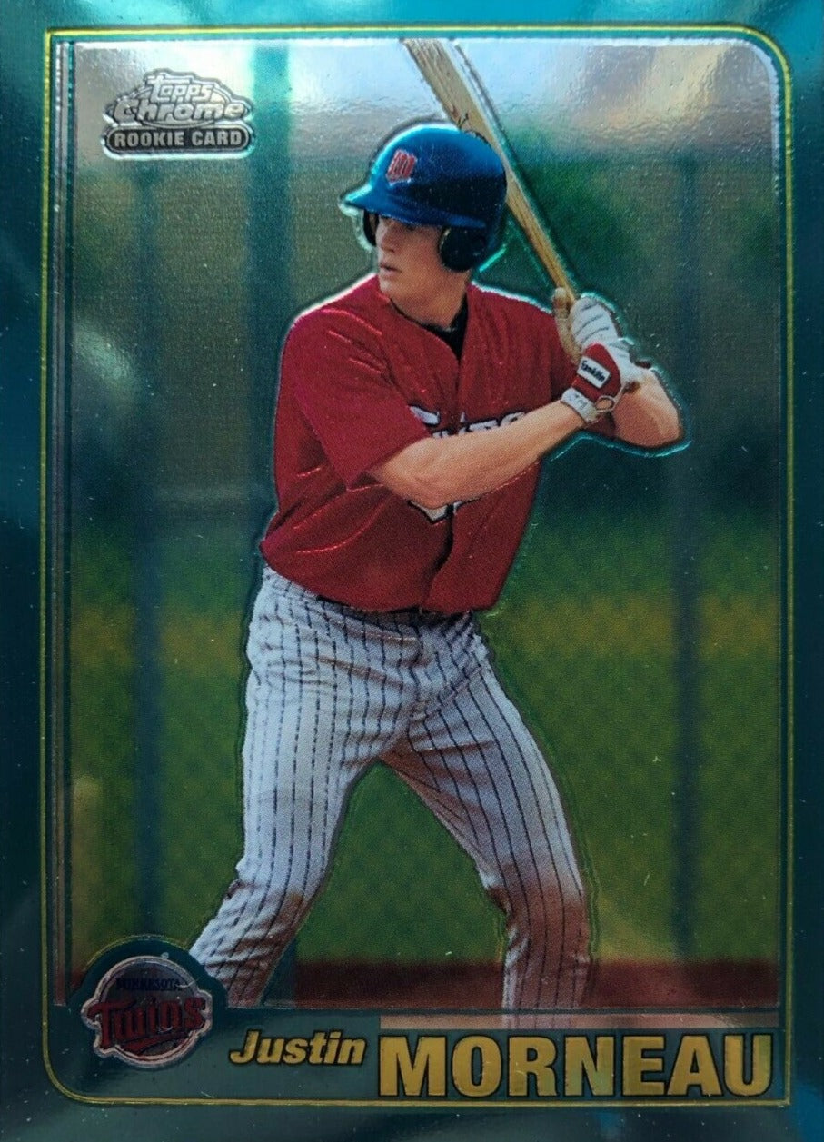 Justin Morneau 2001 Topps Chrome Traded Series Mint ROOKIE Card #T235