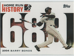 Barry Bonds 2006 Topps Home Run History Series Mint Card #BB-689