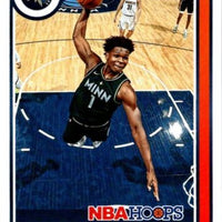 Anthony Edwards 2021 2022 Panini Hoops Series Mint 2nd Year Card #151 Minnesota Timberwolves