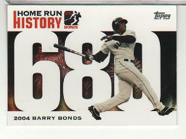 Barry Bonds 2006 Topps Home Run History Series Mint Card #BB-680
