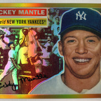 Mickey Mantle 2009 Topps Chrome Gold Refractor Series Mint Insert Card #2
