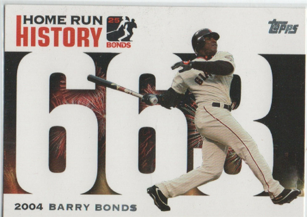 Barry Bonds 2006 Topps Home Run History Series Mint Card #BB-663