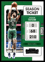 Jayson Tatum 2021 2022 Panini Contenders Season Ticket Series Mint Card #44
