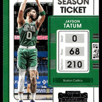 Jayson Tatum 2021 2022 Panini Contenders Season Ticket Series Mint Card #44