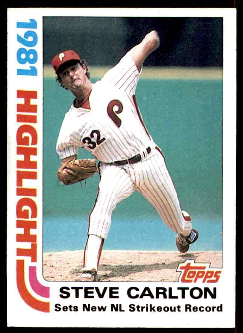 Steve Carlton card 1981