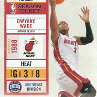 Dwyane Wade 2010 2011 Playoff Contenders Patches Season Ticket Series Mint Card #91