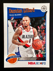 Damian Lillard 2019 2020 NBA Hoops Series Mint Card #291