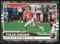 Patrick Mahomes II 2021 Donruss Elite Field Vision Green Series Card #FV5
