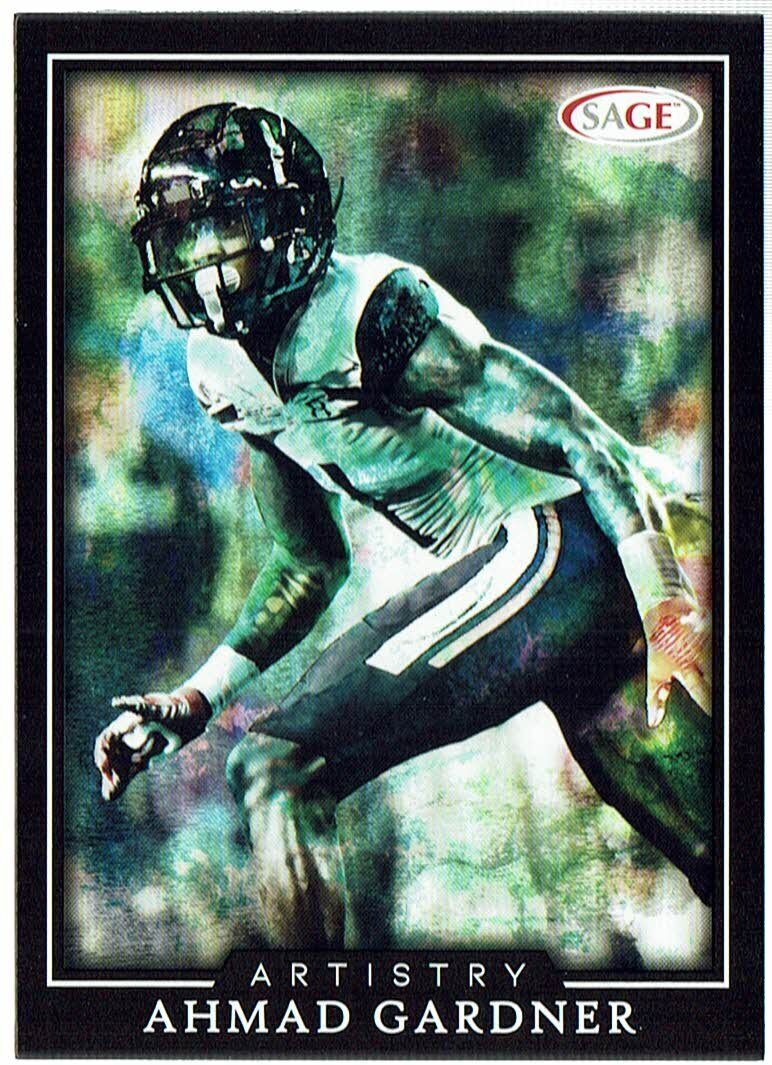 : 2022 Sage High Series #91 Ahmad Sauce Gardner Cincinnati Next  Level Pre NFL Football Trading Card in Raw (NM or Better) Condition :  Collectibles & Fine Art