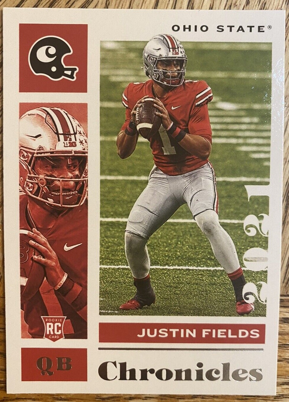 Justin Fields 2021 SAGE Premier Draft Rookie Card No 53