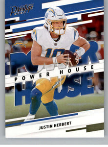 Justin Herbert 2022 Panini Prestige Power House Series Mint Card #PH-2