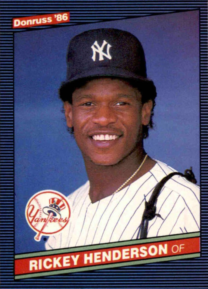 Rickey Henderson 1986 Donruss Series Mint Card #51