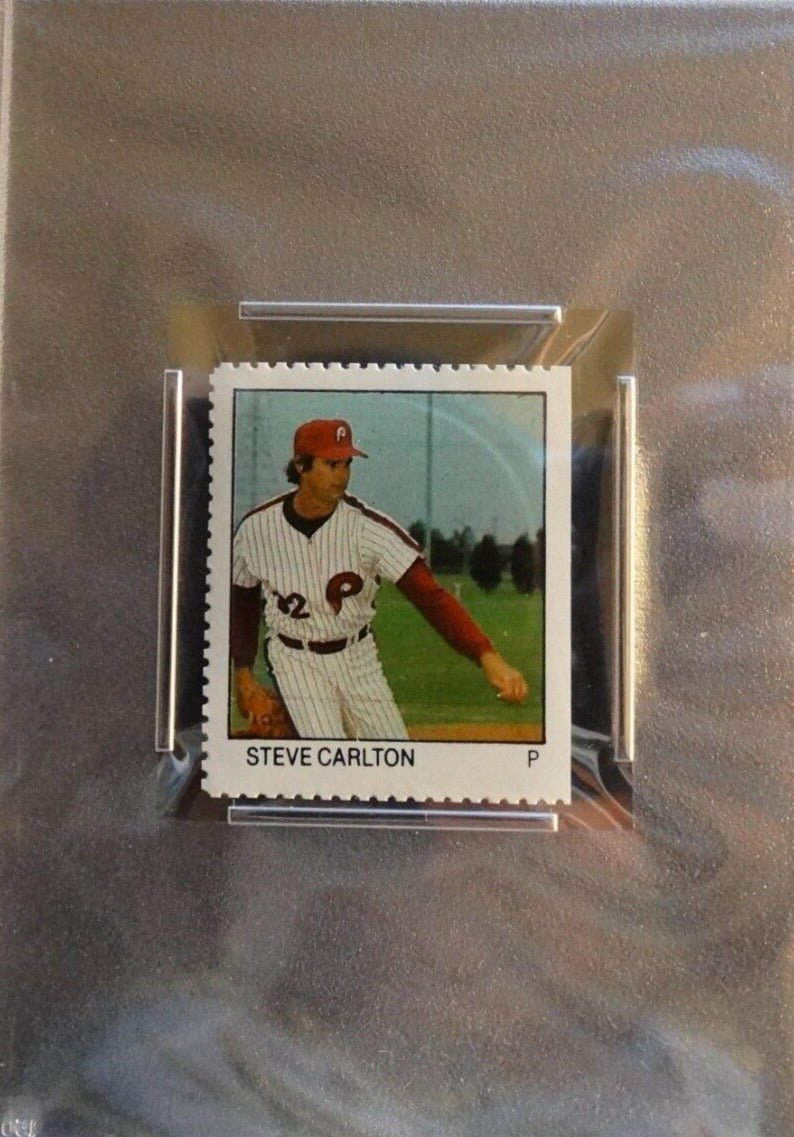 Steve Carlton 1983 Fleer Stamp Series Mint Card