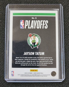 Jayson Tatum 2022 2023 HOOPS Road To The Finals Series Mint Card #6