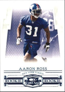 Aaron Ross  2007 Donruss Threads Retail Blue Series Mint Rookie Card #215  Only 350 made