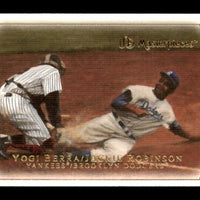Jackie Robinson and Yogi Berra 2007 Upper Deck UD Masterpieces Series Mint Card  #54