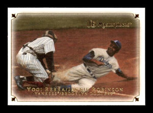 Jackie Robinson and Yogi Berra 2007 Upper Deck UD Masterpieces Series Mint Card  #54