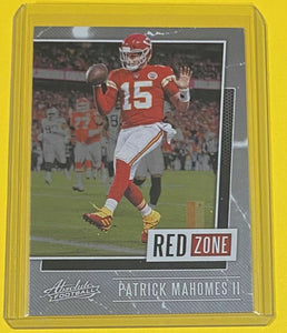 Patrick Mahomes II 2020 Panini Absolute Red Zone Series Card #RZ-PM
