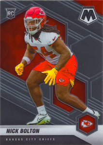 Nick Bolton 2021 Panini Mosaic Series Mint Rookie Card #366