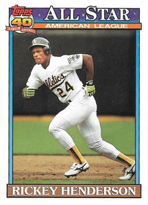 Rickey Henderson 1991 O-Pee-Chee All Star Series Mint Card #391