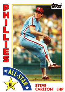 Steve Carlton 1984 Topps All-Star Series Mint Card #395